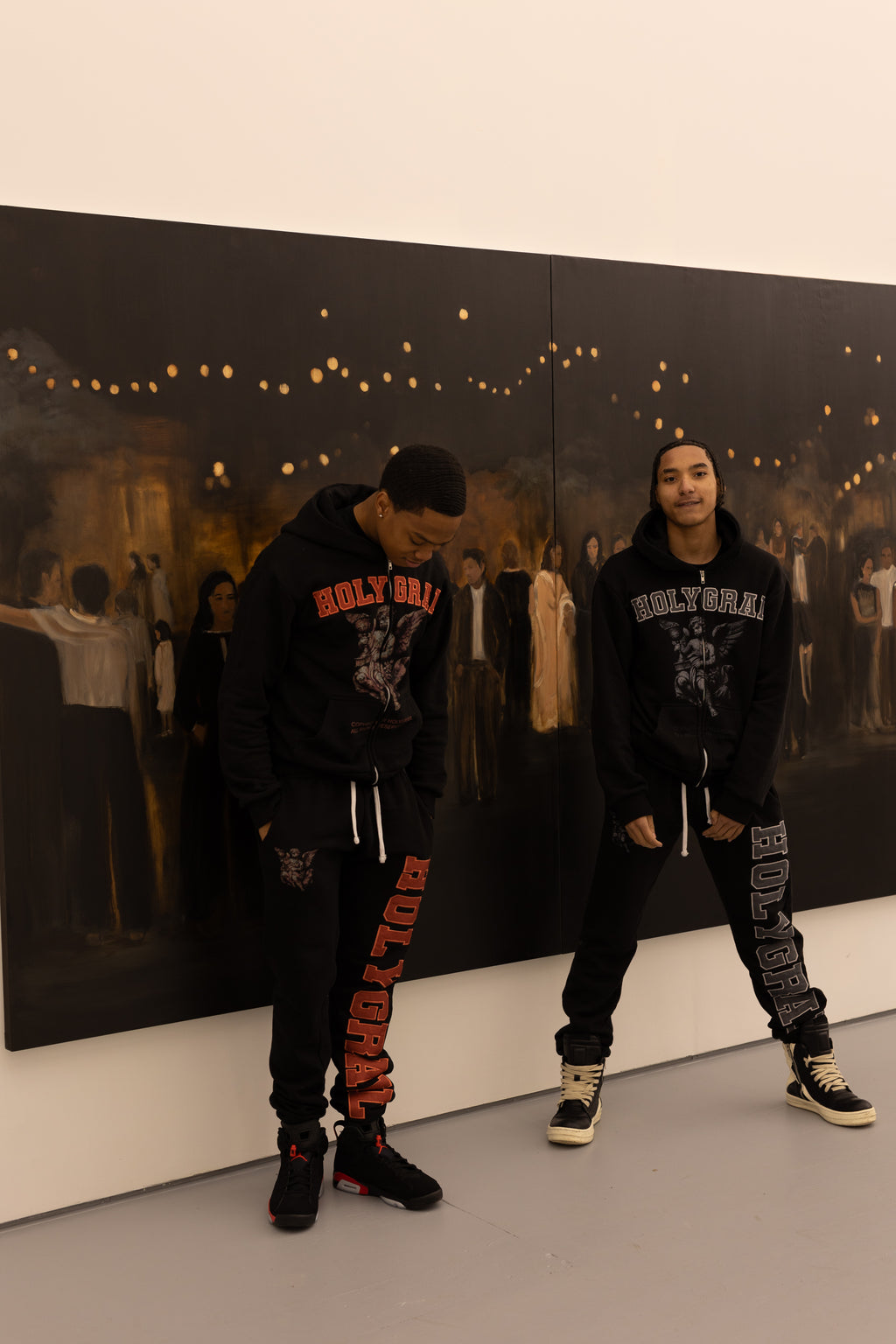 HOLYGRAIL HOODIE BLACK AND GREY